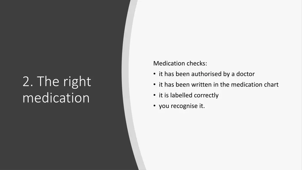 medication checks it has been authorised