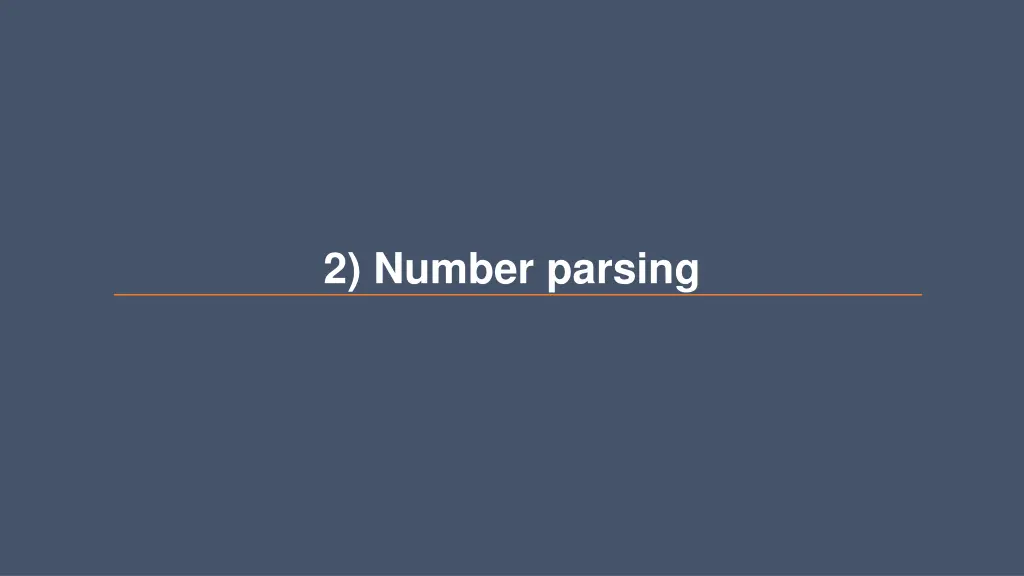 2 number parsing