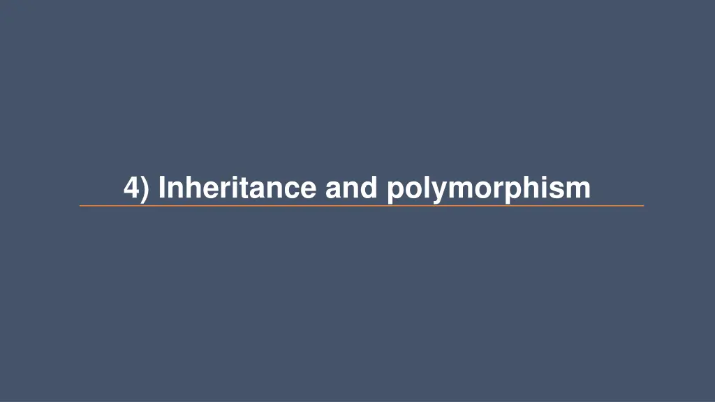 4 inheritance and polymorphism