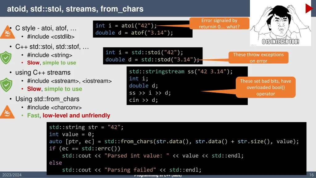 atoid std stoi streams from chars