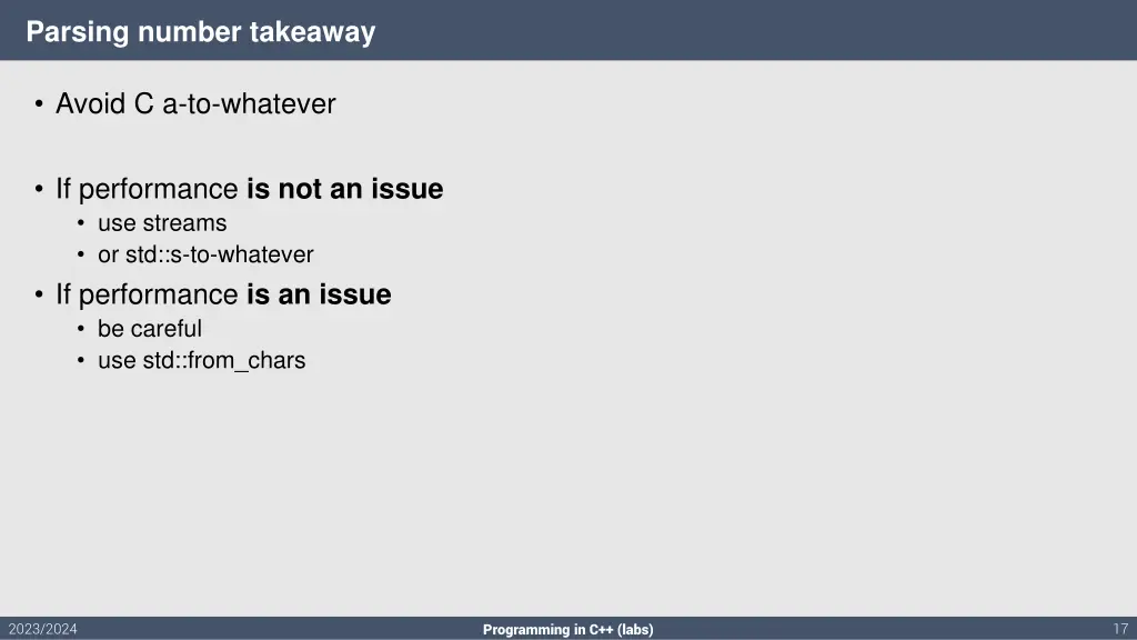 parsing number takeaway