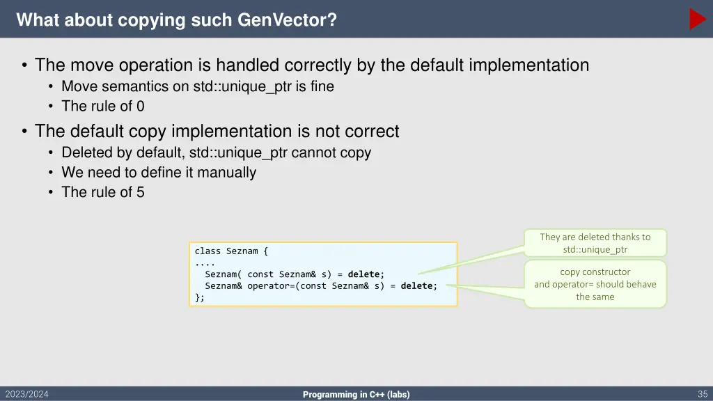 what about copying such genvector