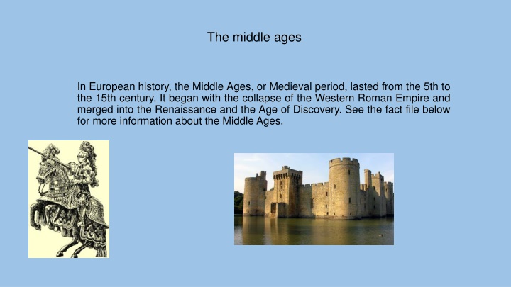 the middle ages