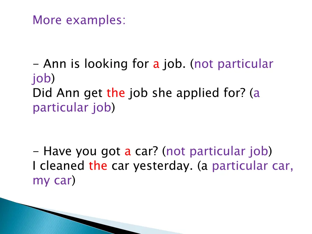 more examples