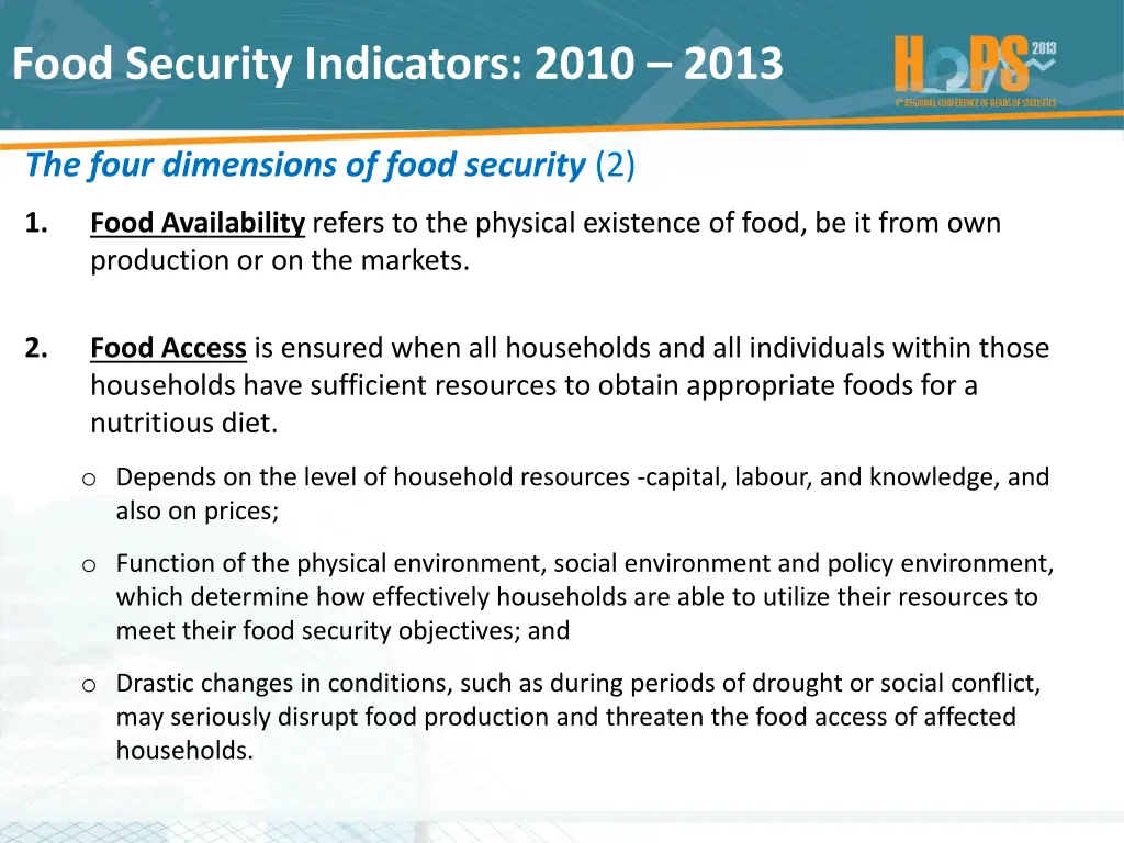 food security indicators 2010 2013 4