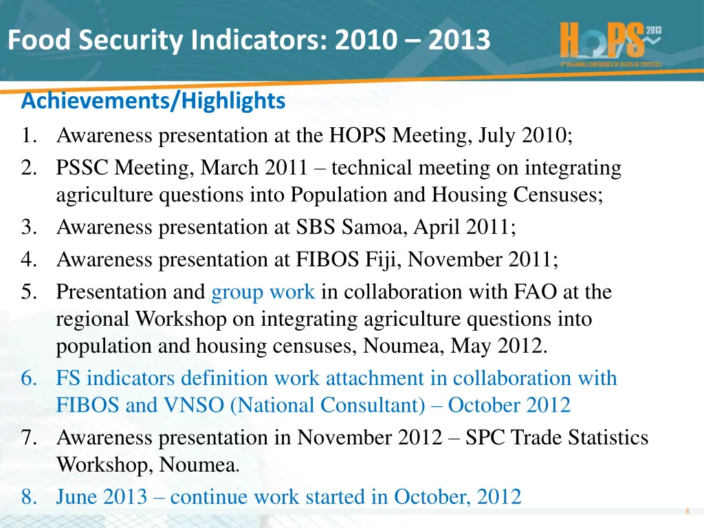 food security indicators 2010 2013 7