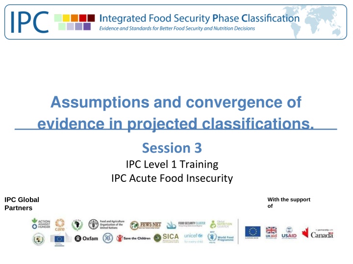 assumptions and convergence of evidence