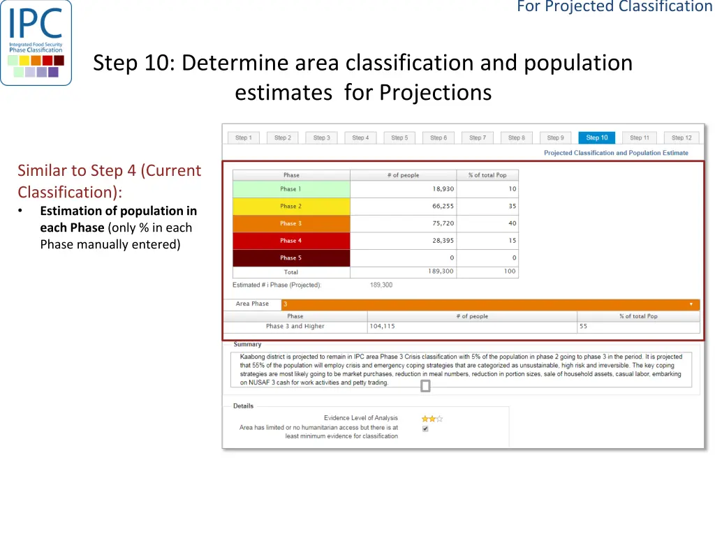 for projected classification 2