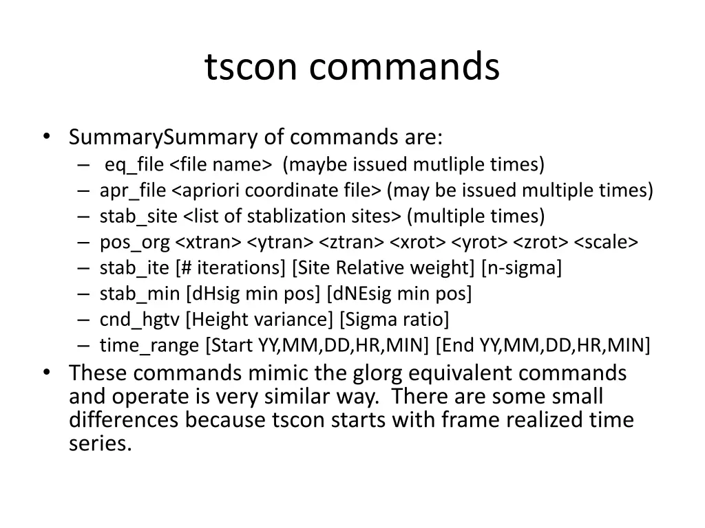 tscon commands
