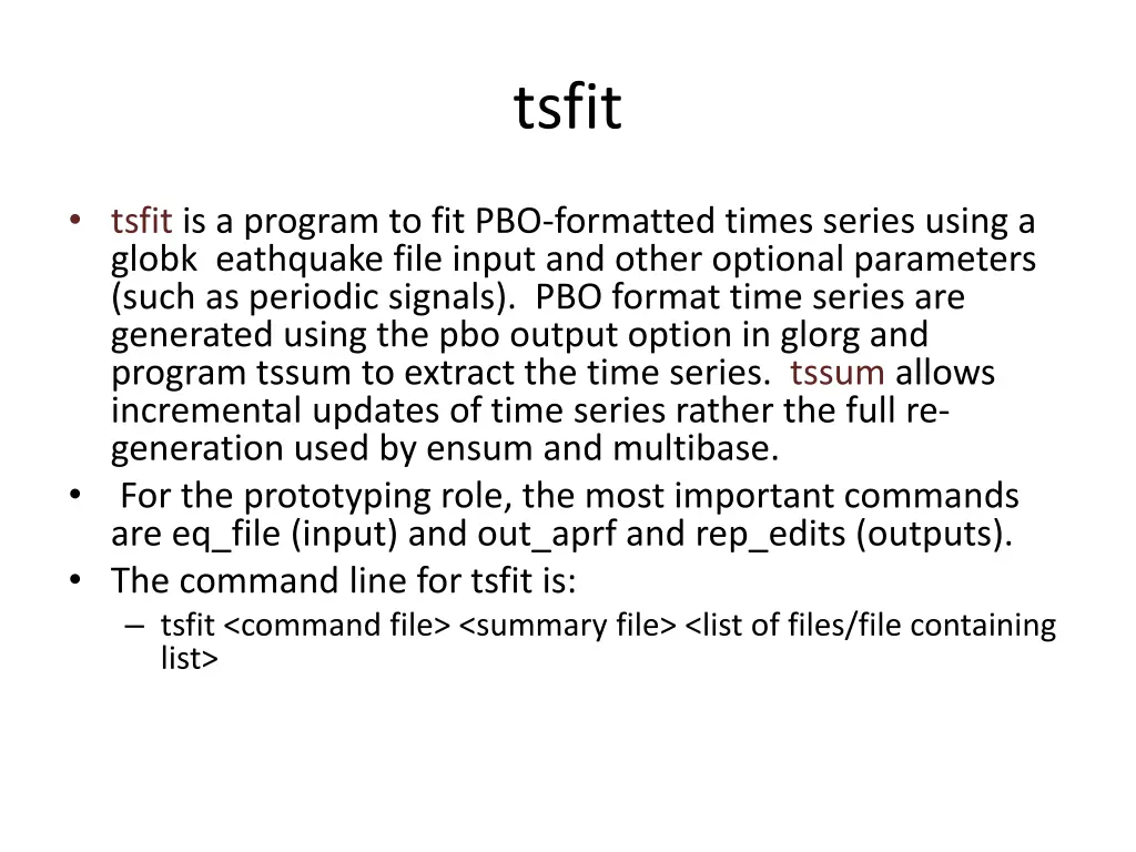 tsfit