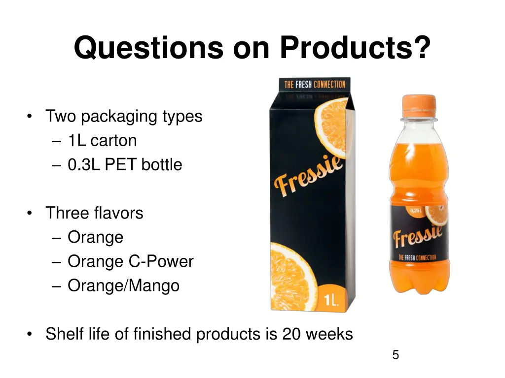 questions on products