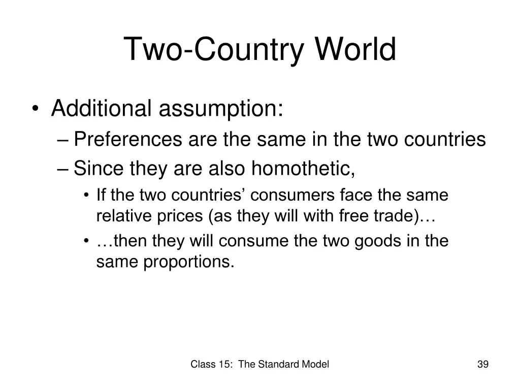 two country world