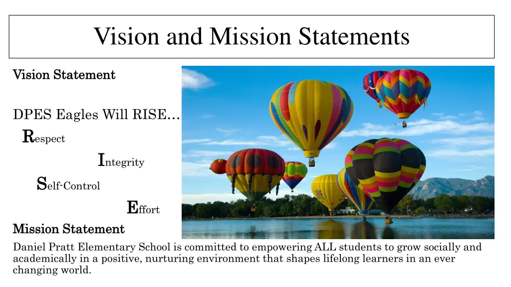 vision and mission statements