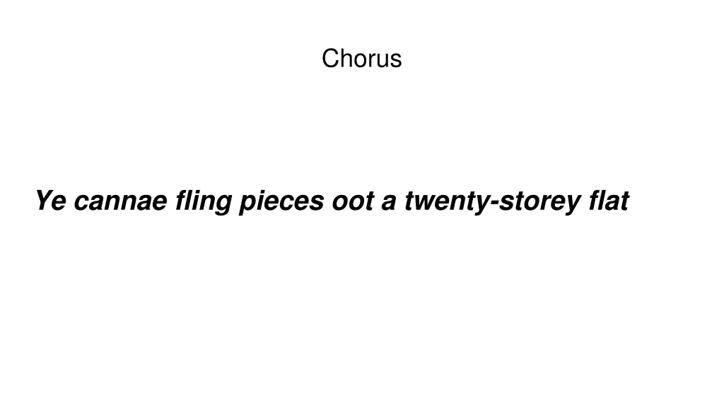 chorus