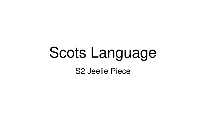 scots language