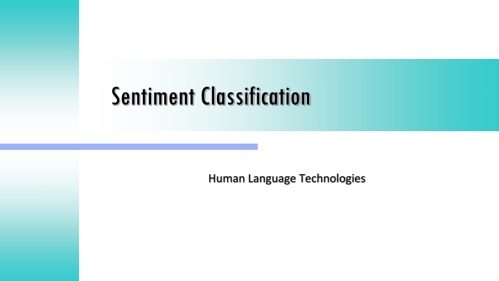 sentiment classification