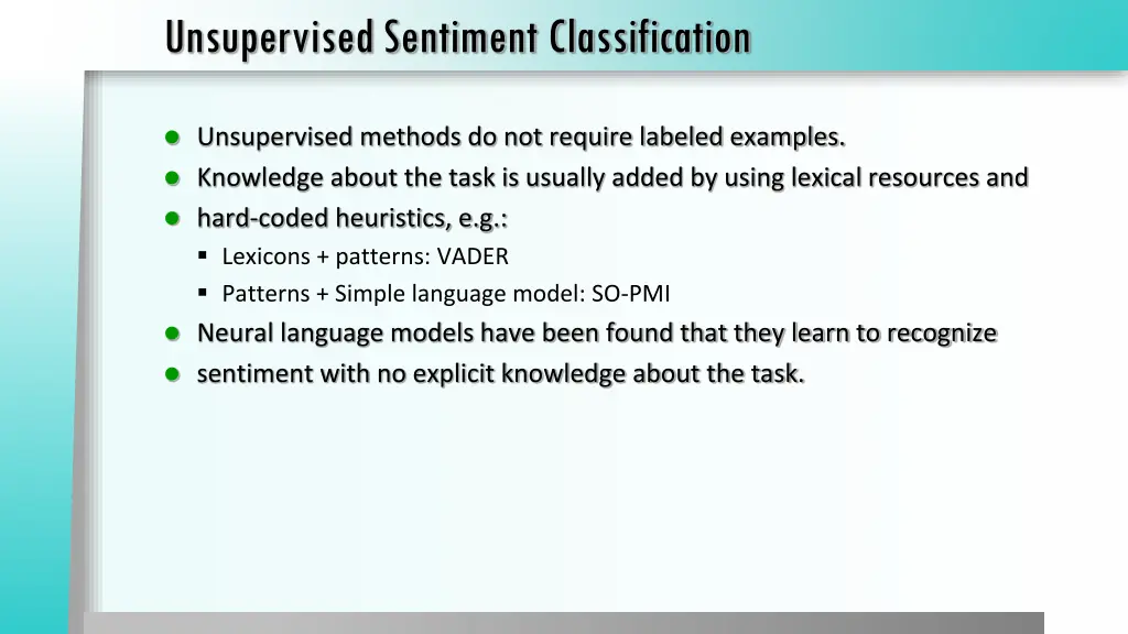 unsupervised sentiment classification