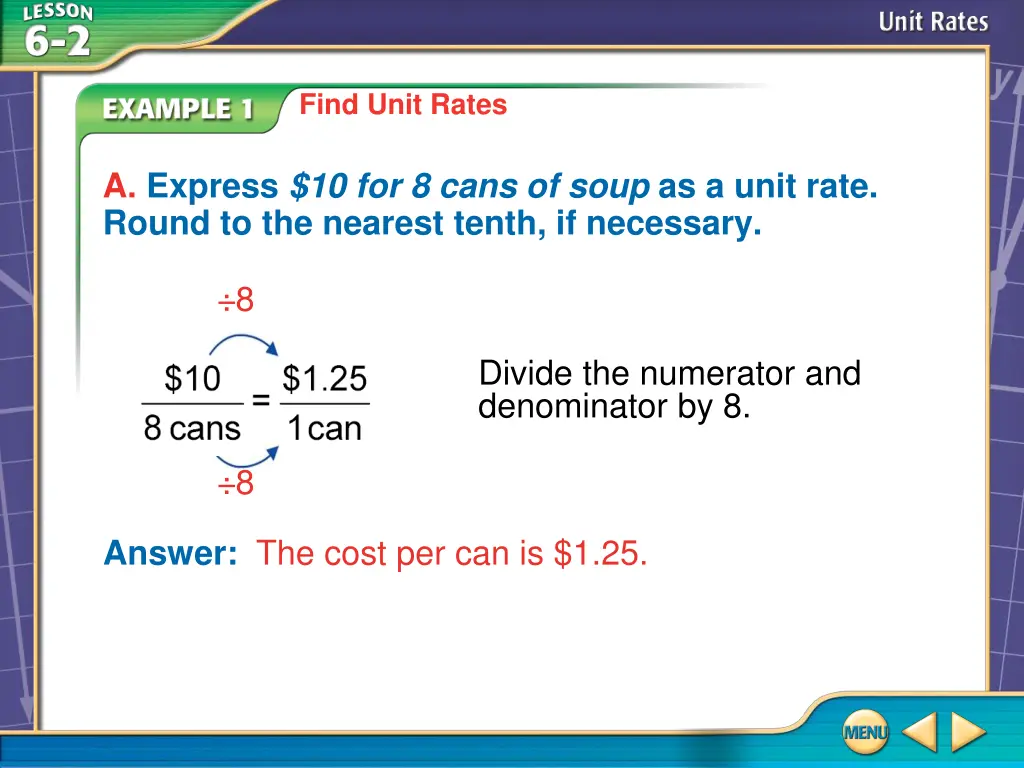 find unit rates