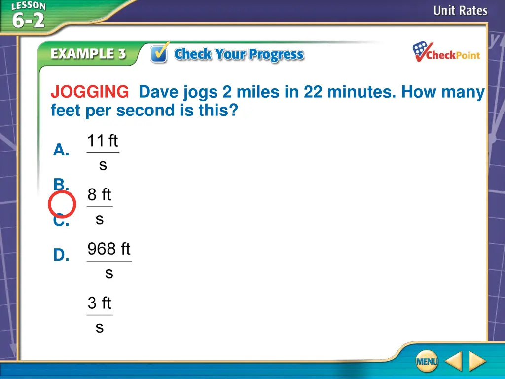 jogging dave jogs 2 miles in 22 minutes how many