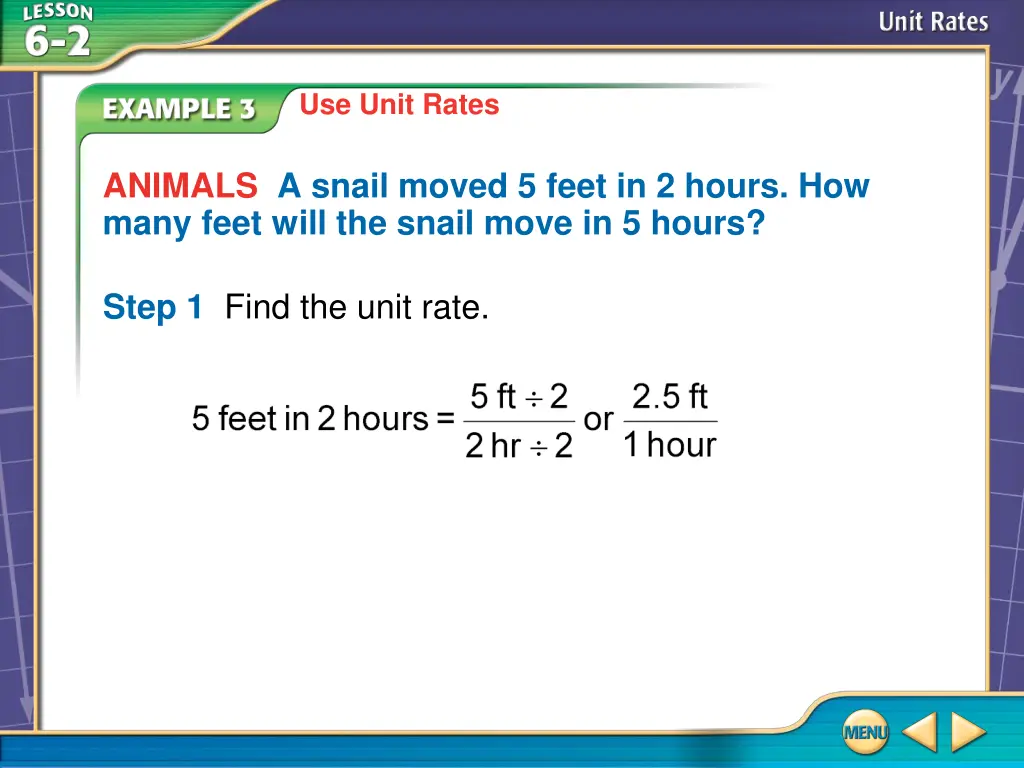 use unit rates