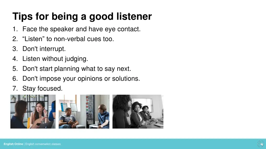 tips for being a good listener
