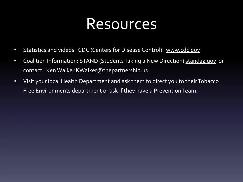 resources