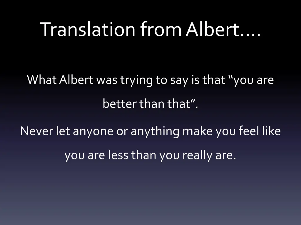 translation from albert