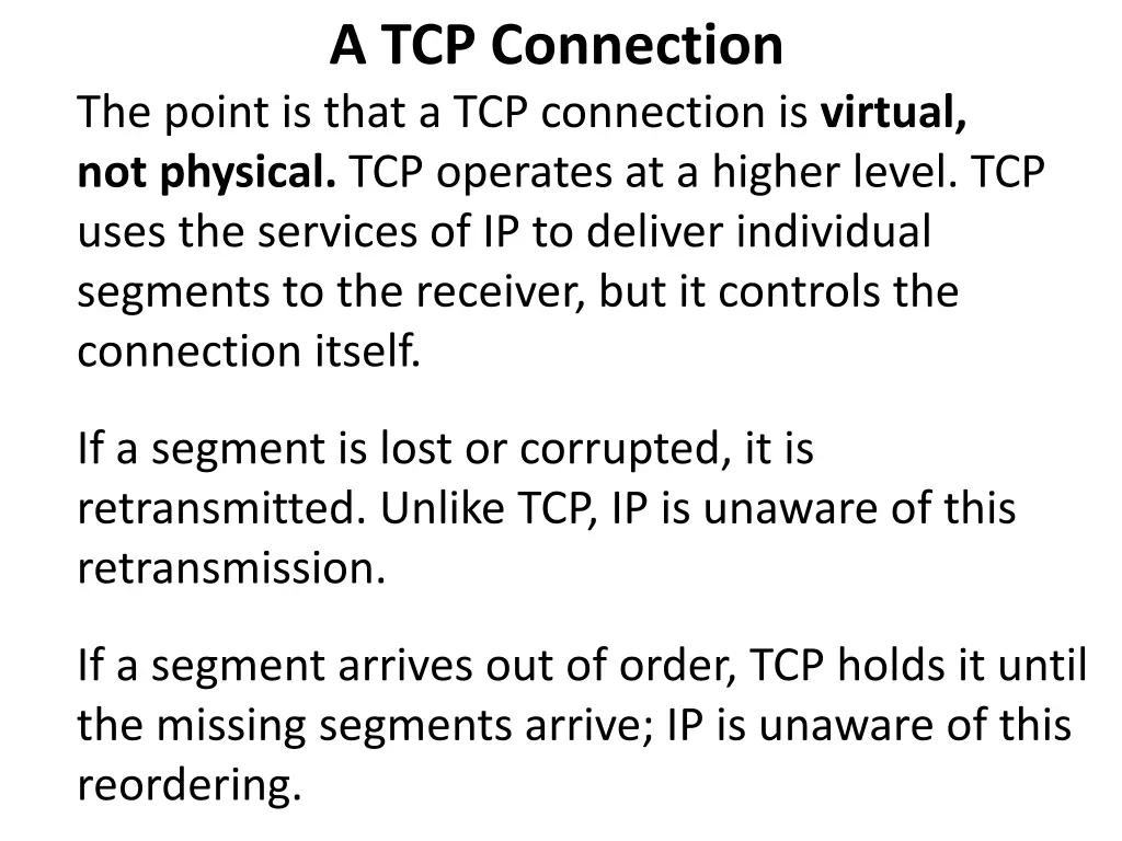 a tcp connection