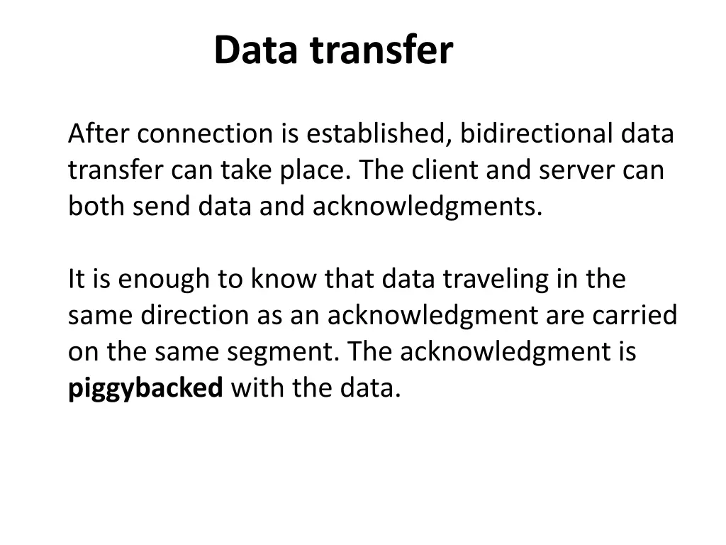 data transfer