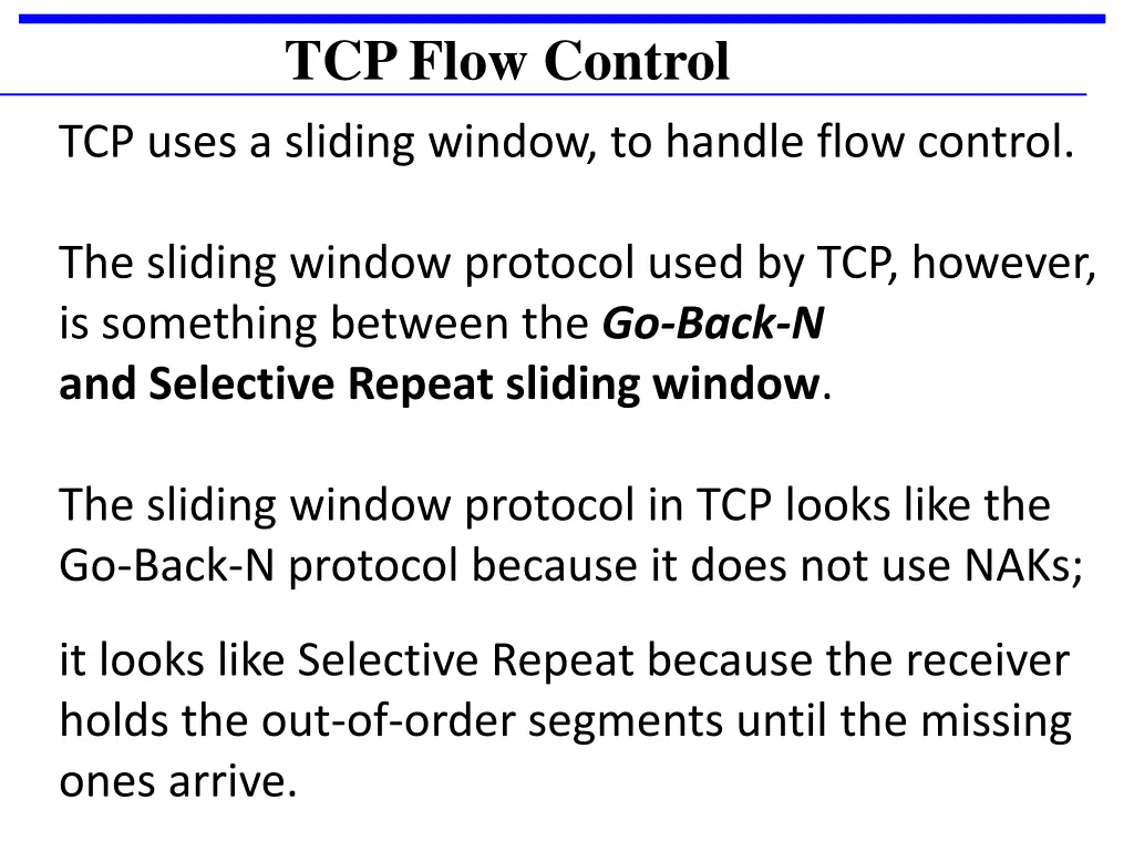 tcp flow control