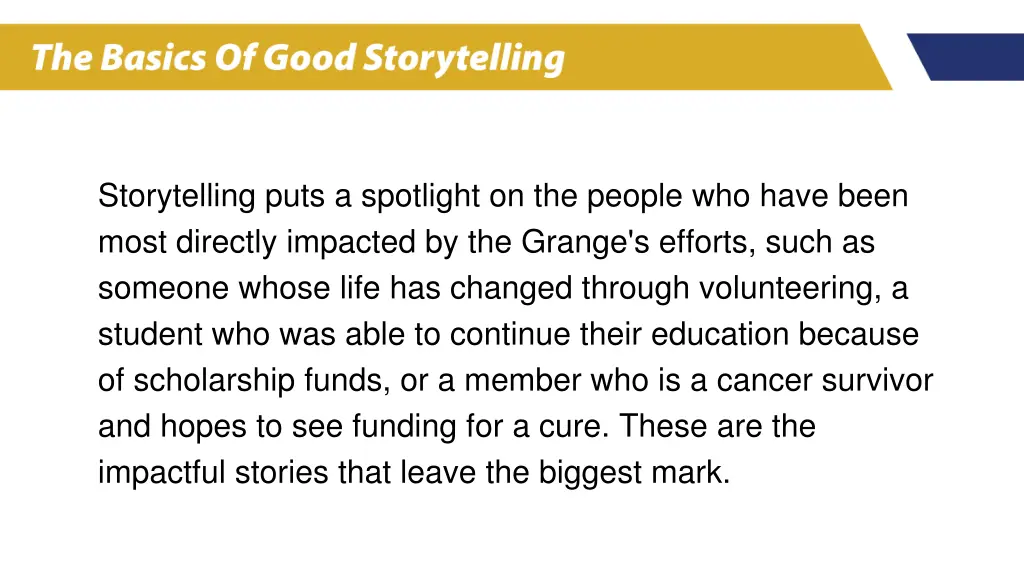 storytelling puts a spotlight on the people