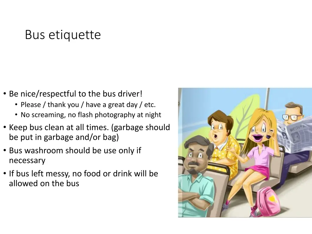 bus etiquette