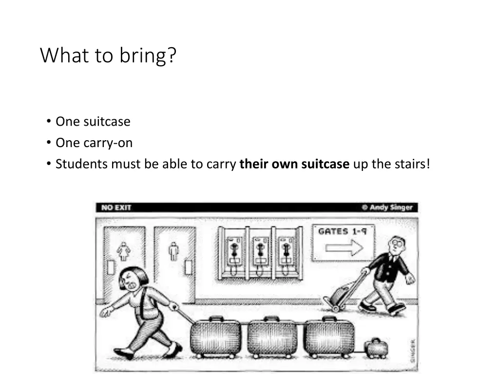 what to bring