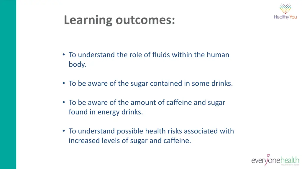 learning outcomes