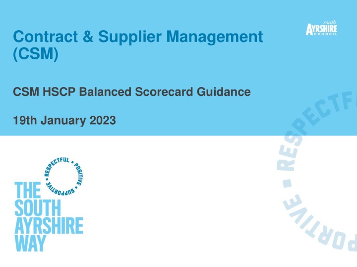 contract supplier management csm