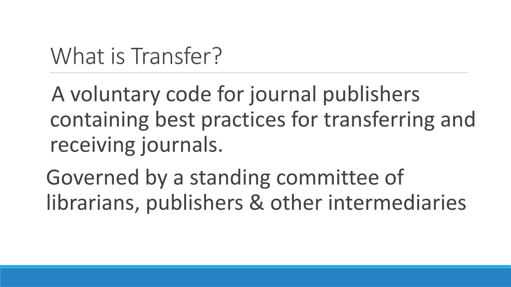what is transfer