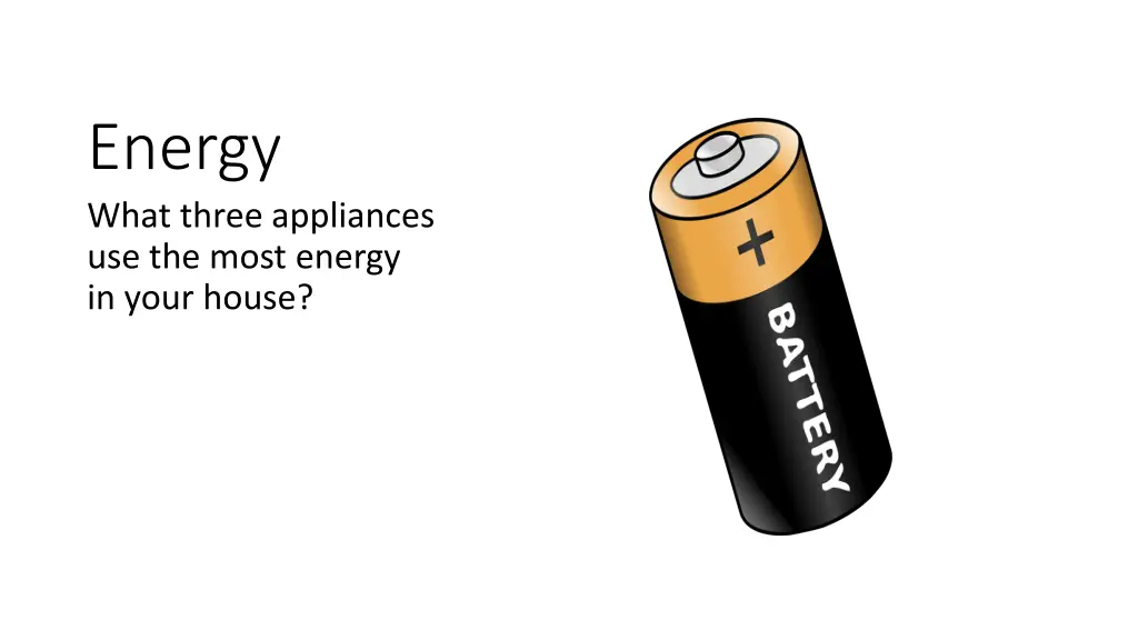 energy what three appliances use the most energy