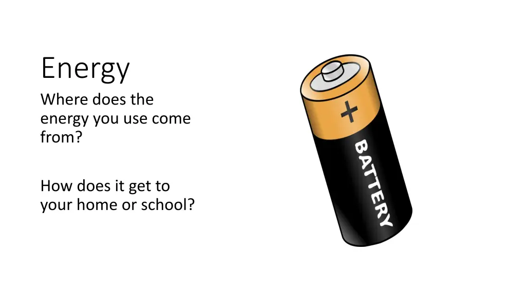 energy where does the energy you use come from