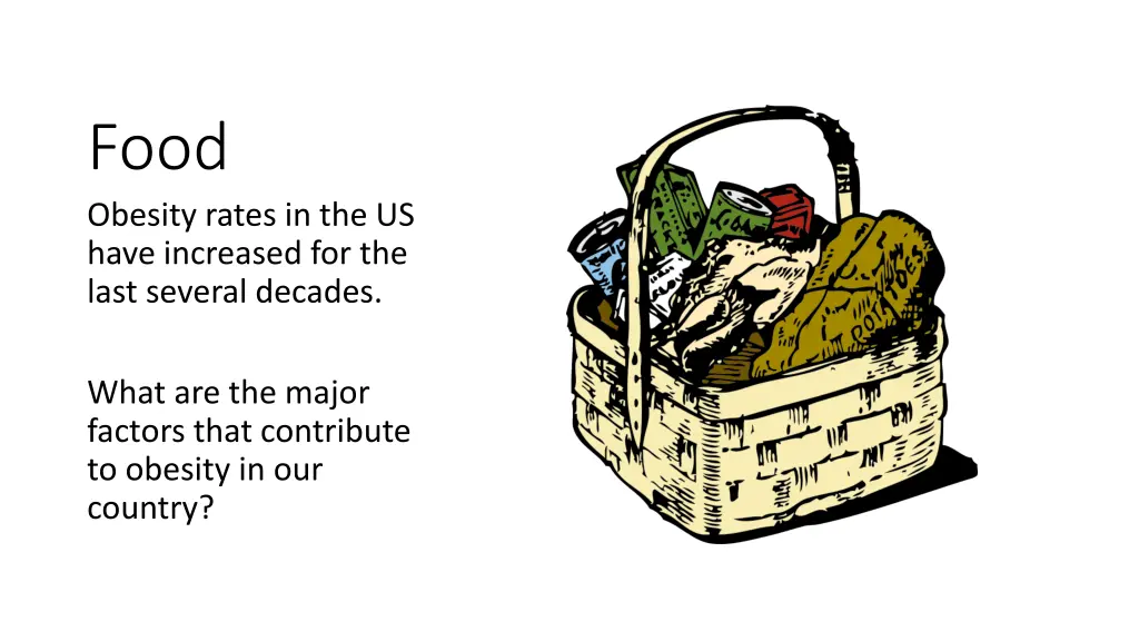 food obesity rates in the us have increased