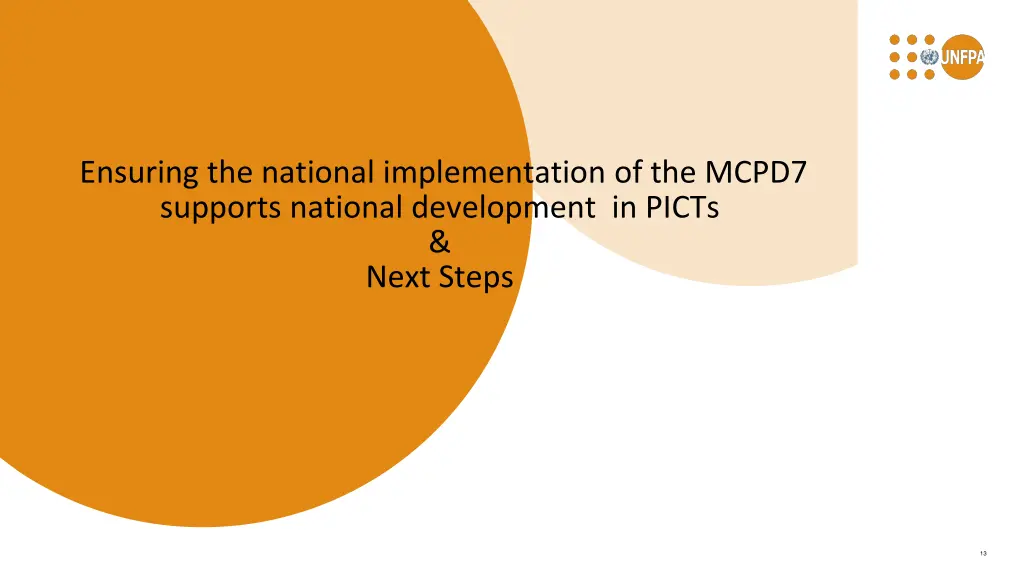 ensuring the national implementation of the mcpd7
