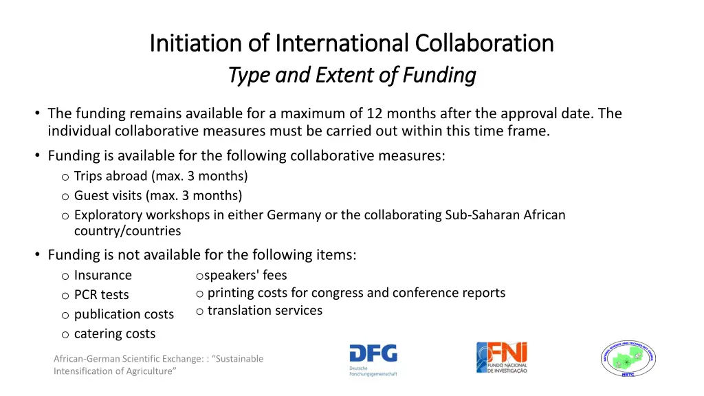 initiation of international collaboration 1