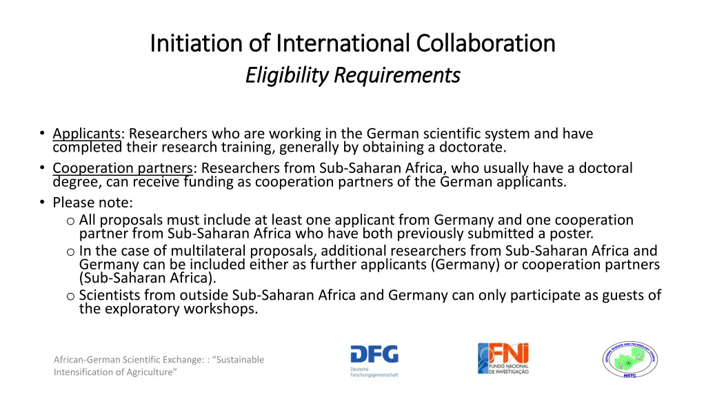 initiation of international collaboration 2