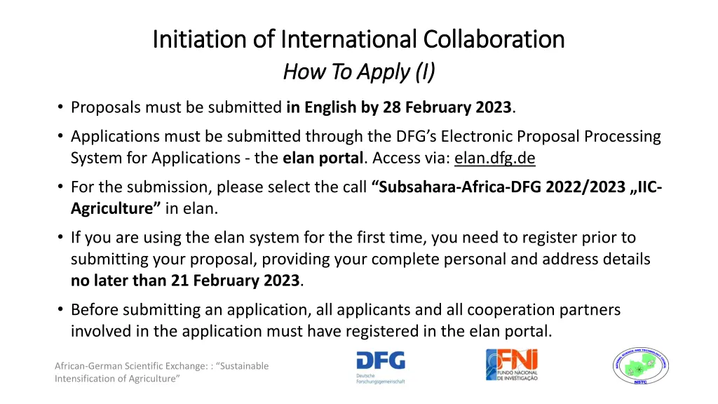 initiation of international collaboration 3