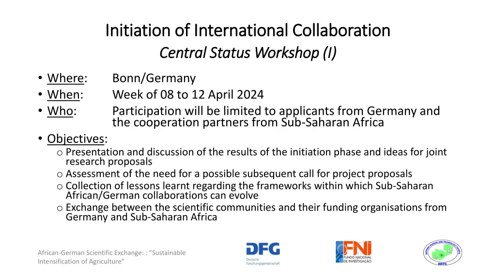 initiation of international collaboration 5