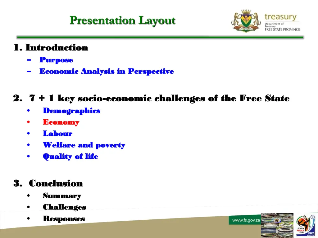 presentation layout