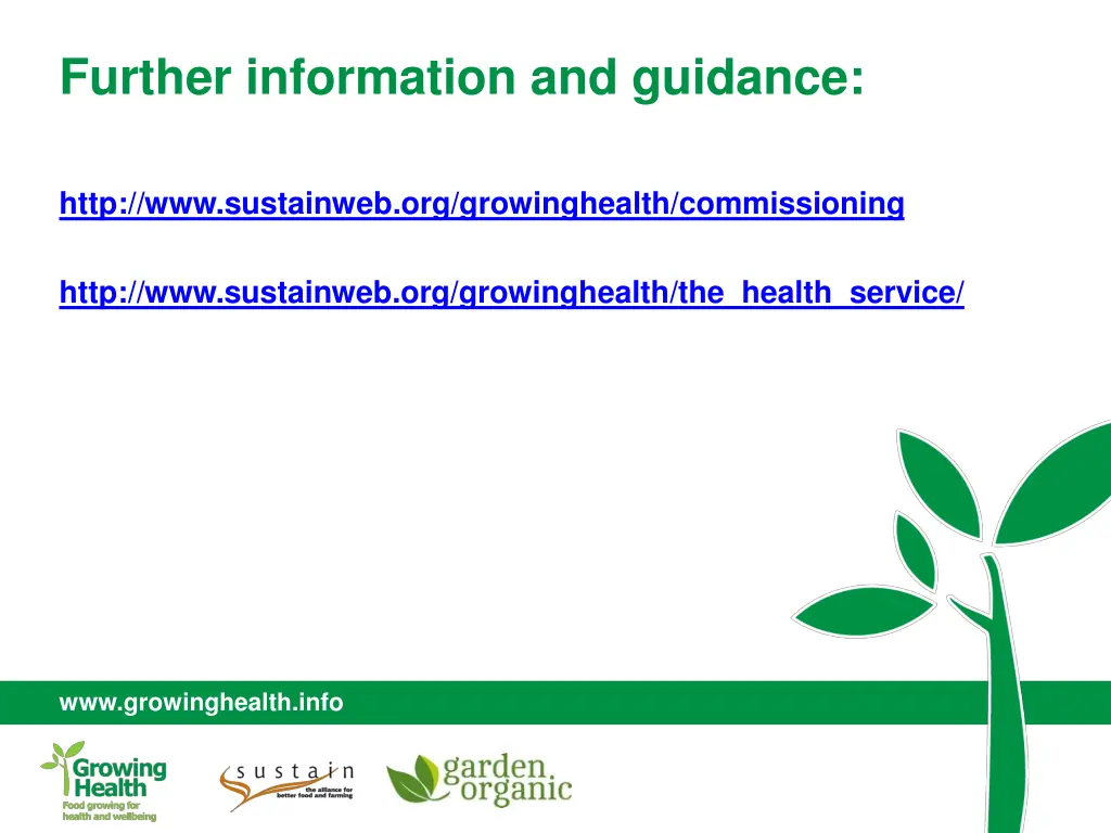further information and guidance