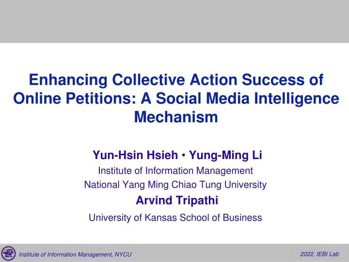 enhancing collective action success of online