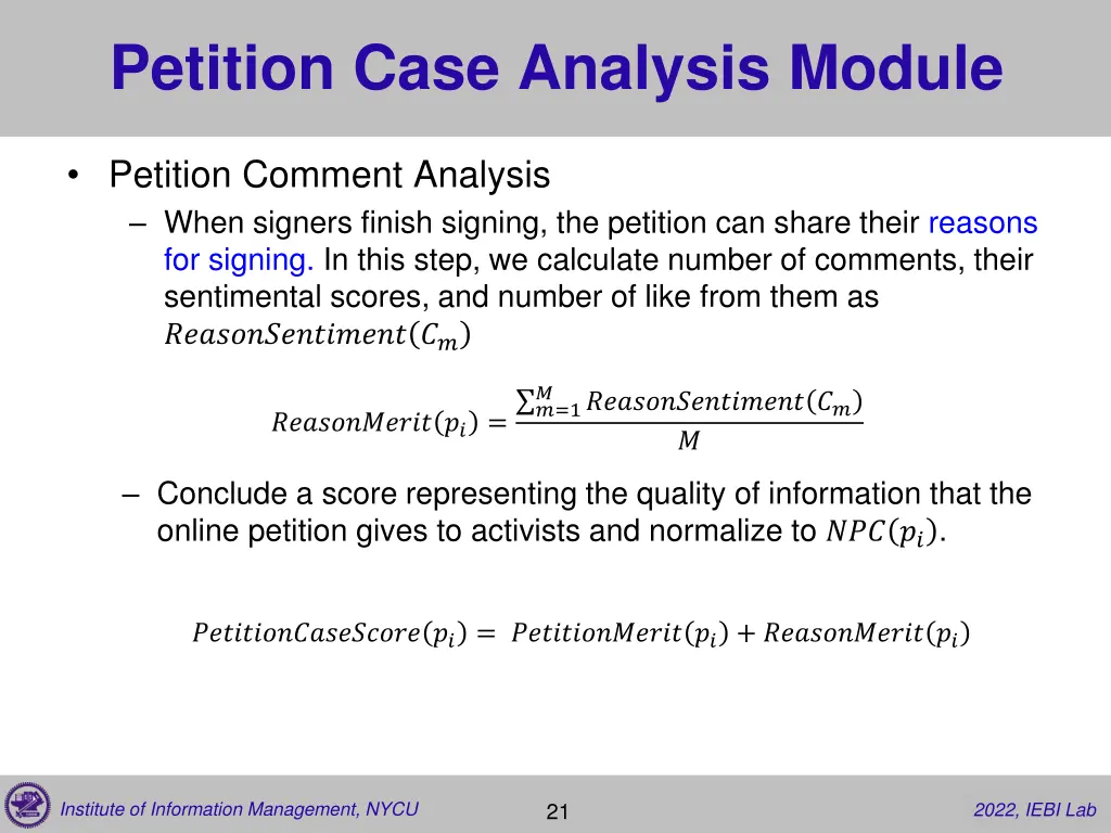 petition case analysis module 2