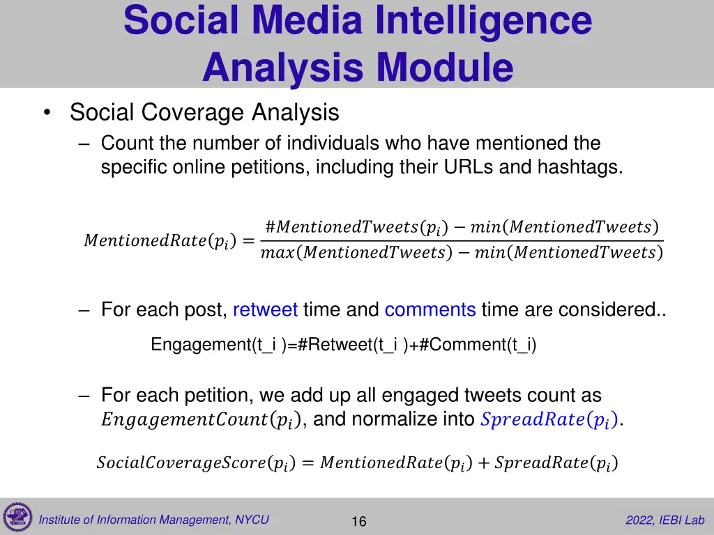 social media intelligence analysis module social