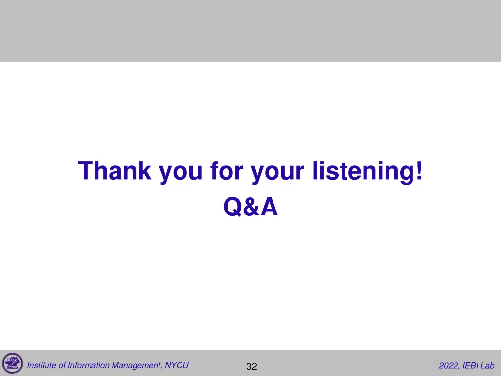 thank you for your listening q a